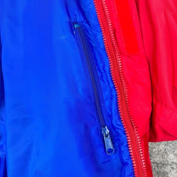 VTG Columbia Jacket Mens‎ Large Red Blue Whirlibird 3 in 1 Coat Down Insulated - Picture 11 of 16